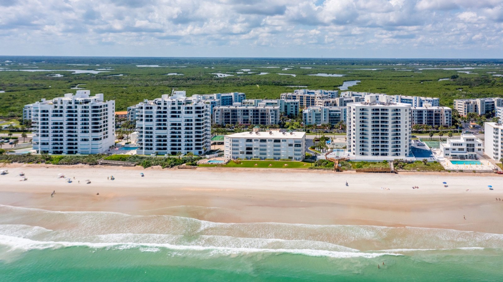 Ocean view from the Ocean Walk community at New Smyrna Beach